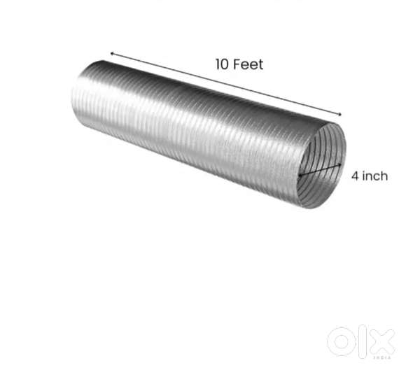 Kitchen Chimney Exhaust Pipe 4 inch 10feet