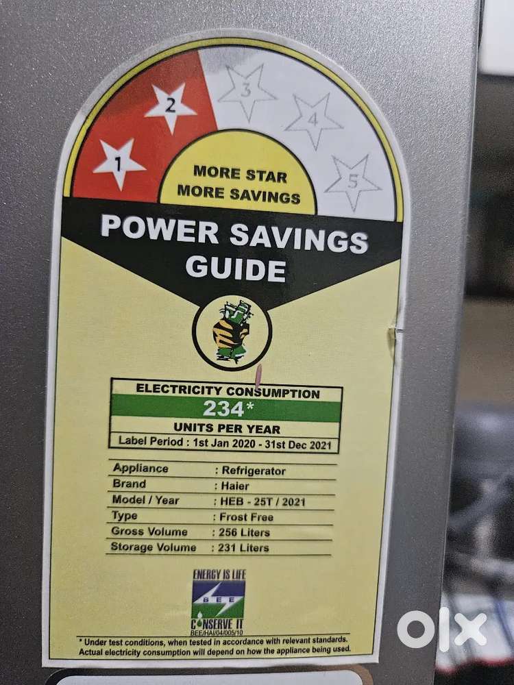 Haier, Model HEB 25T, 2021 FROST FREE