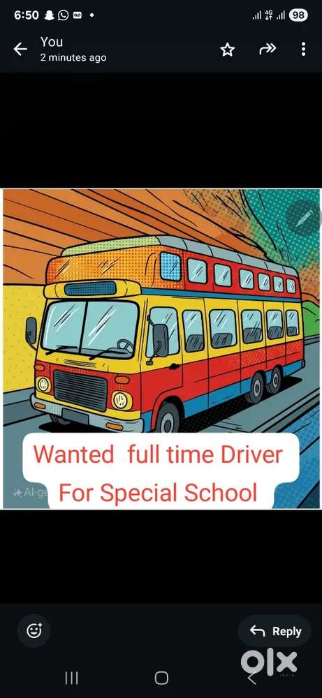 Wanted Full Time Driver for special School