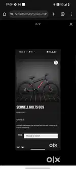 Schnell 29 inch MTB cycle for sale. Holts 009 model