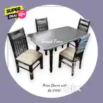 Dining Table sale New Glass Dining Table set 4 HER