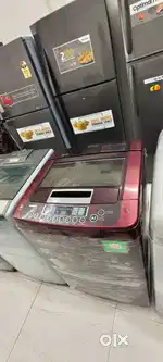 LG washing machine fully automatic top load with warranty 1 year old