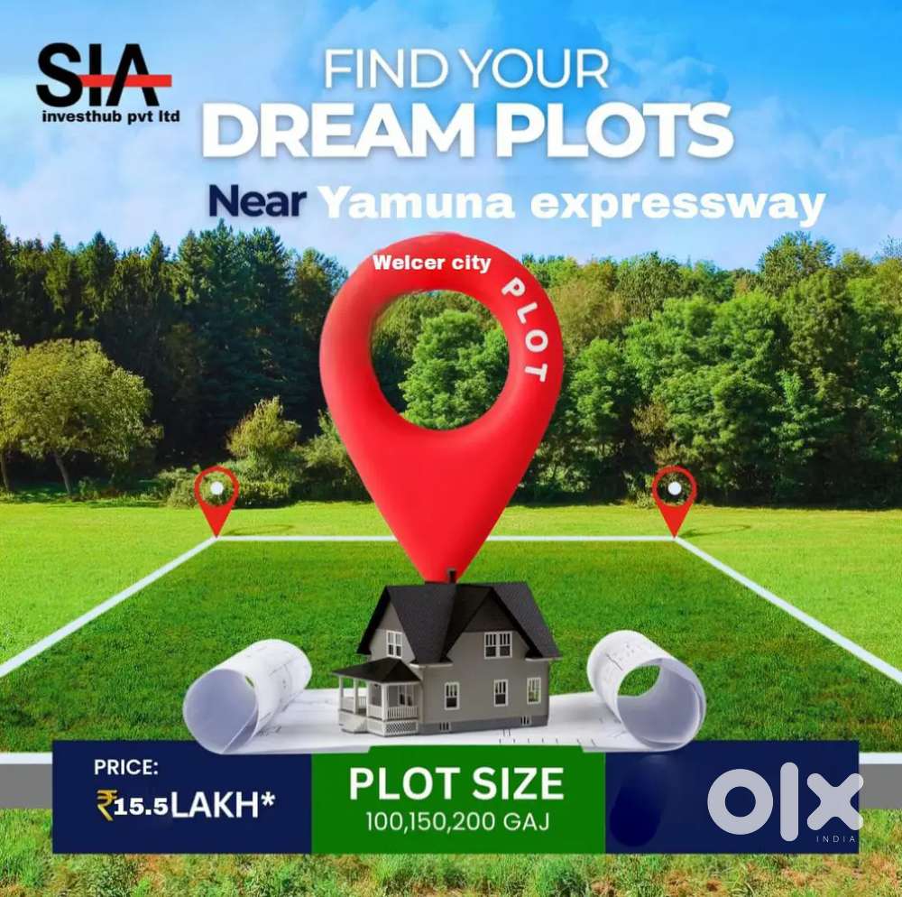 Plots near yamuna Expressway are available at a good price.