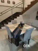 4 seater quartz dining table