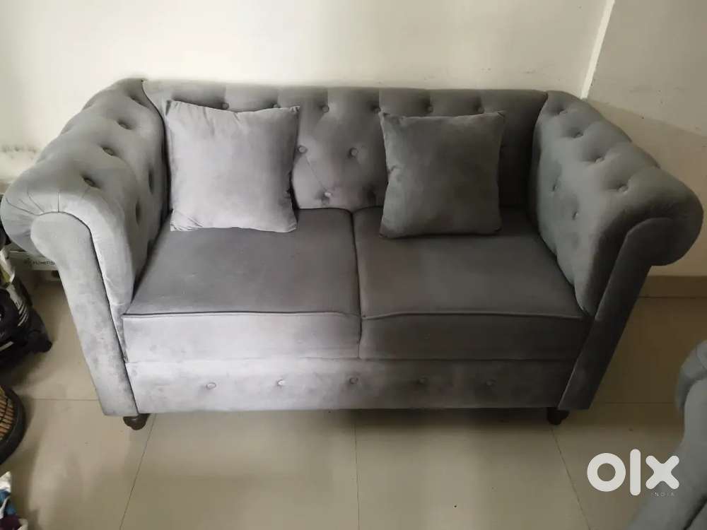 Modern Designer Sofa for home and Living room (3+2 Seater, Grey)