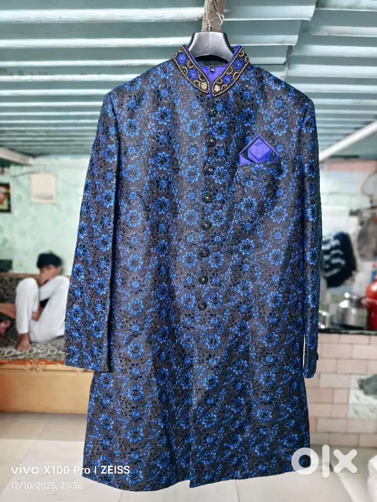 Sherwani XL  Balck 1 time ues