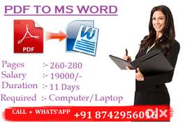 Do Online Half Time Typing Job (Work From Home) -- Financial Freedom