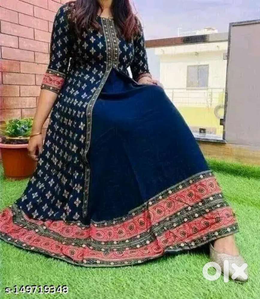 Trendy party bear kurti febric rivan