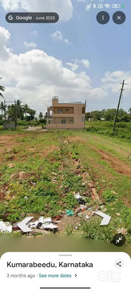 South West corner plot in Royal Claire Layout