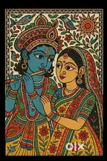 Kalamkari Radha Krishna Painting