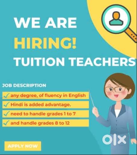 Teachers/ college students for Tuition Class