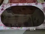 Oval shape dinning table glass 5×3feet