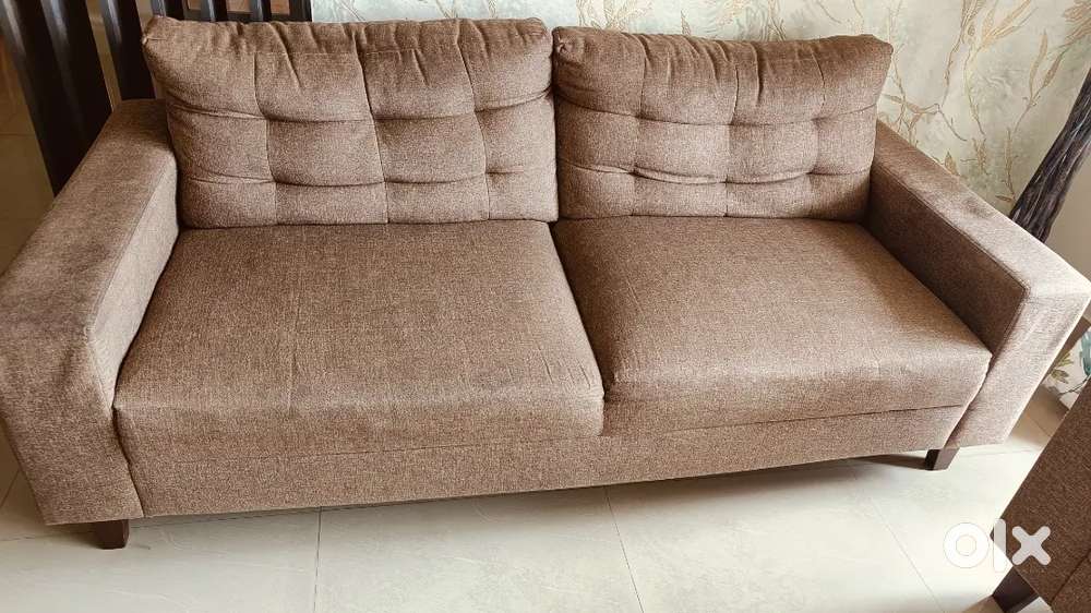 3+1+1 Sofa and centre table with nested stools for sale