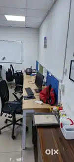 12 working station , bosscabin ,conference meting room car parking
