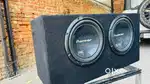 2-pioneer woofers with box