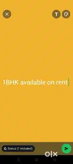 1 BHK available on rent