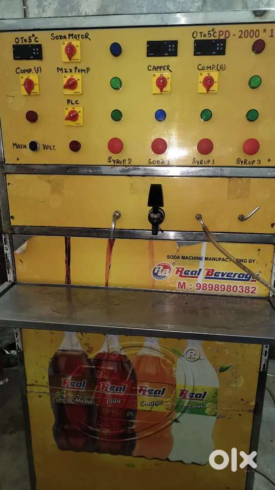 1 + 3 double compressor soda bottling plant by real beverages