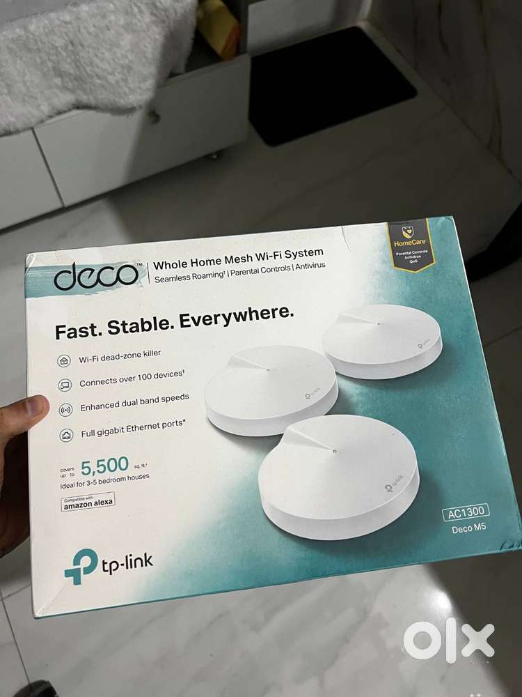 TP-Link Deco M5 (Pack  of 3) Home Mesh WiFi System, up to 100+ devices