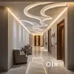 We do all types of pop work like gypsum  ceiling  etc