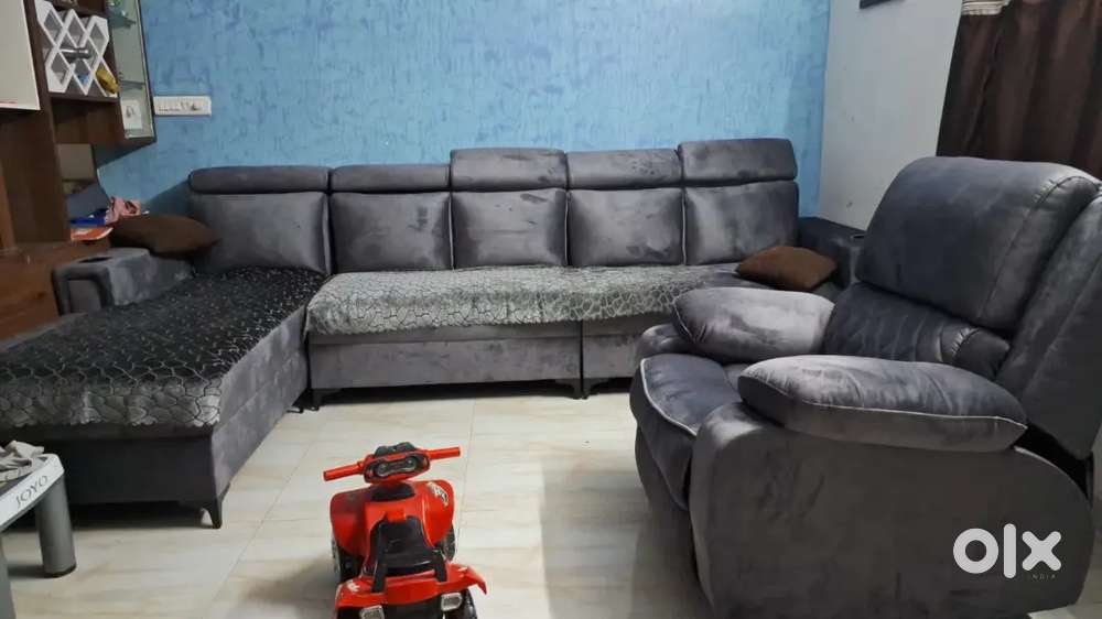 Sofa set along with 360 degree recliner