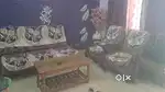 Sofa set 5 seater wooden