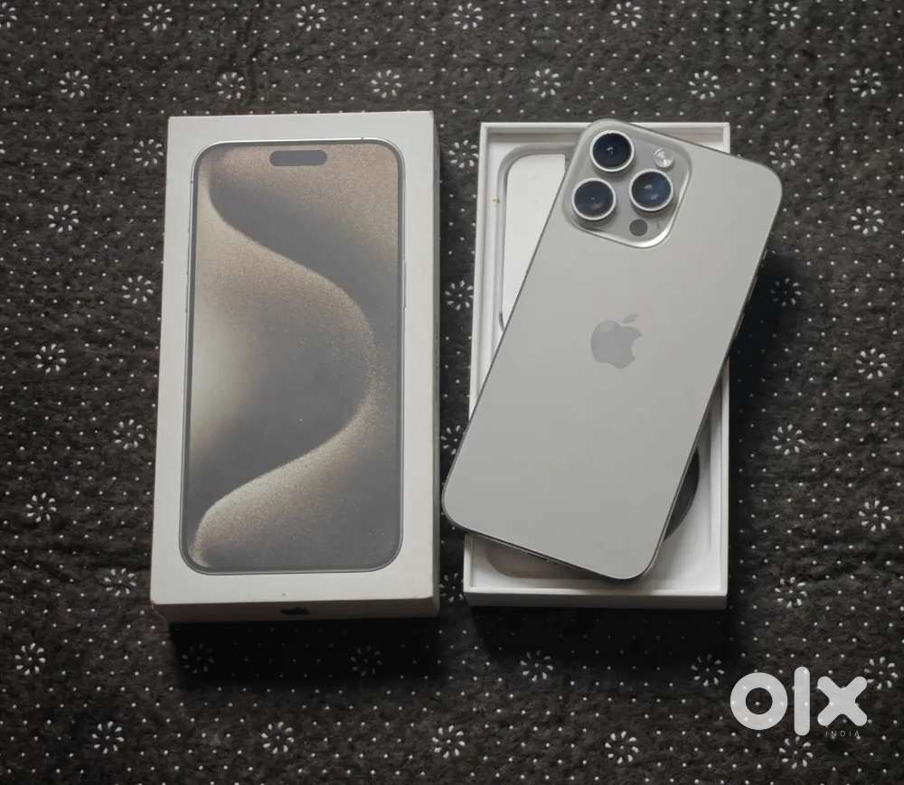 iPhone 15 pro max 1 TB Dual physical sim natural titanium