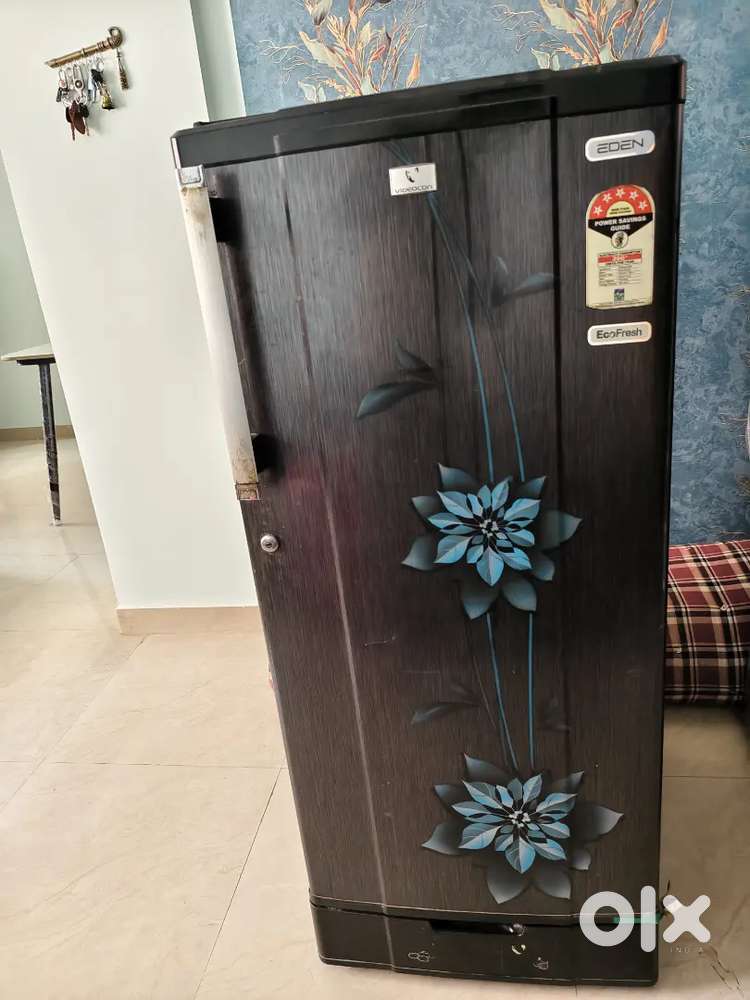 Fridge, wardrobe,Bed , table