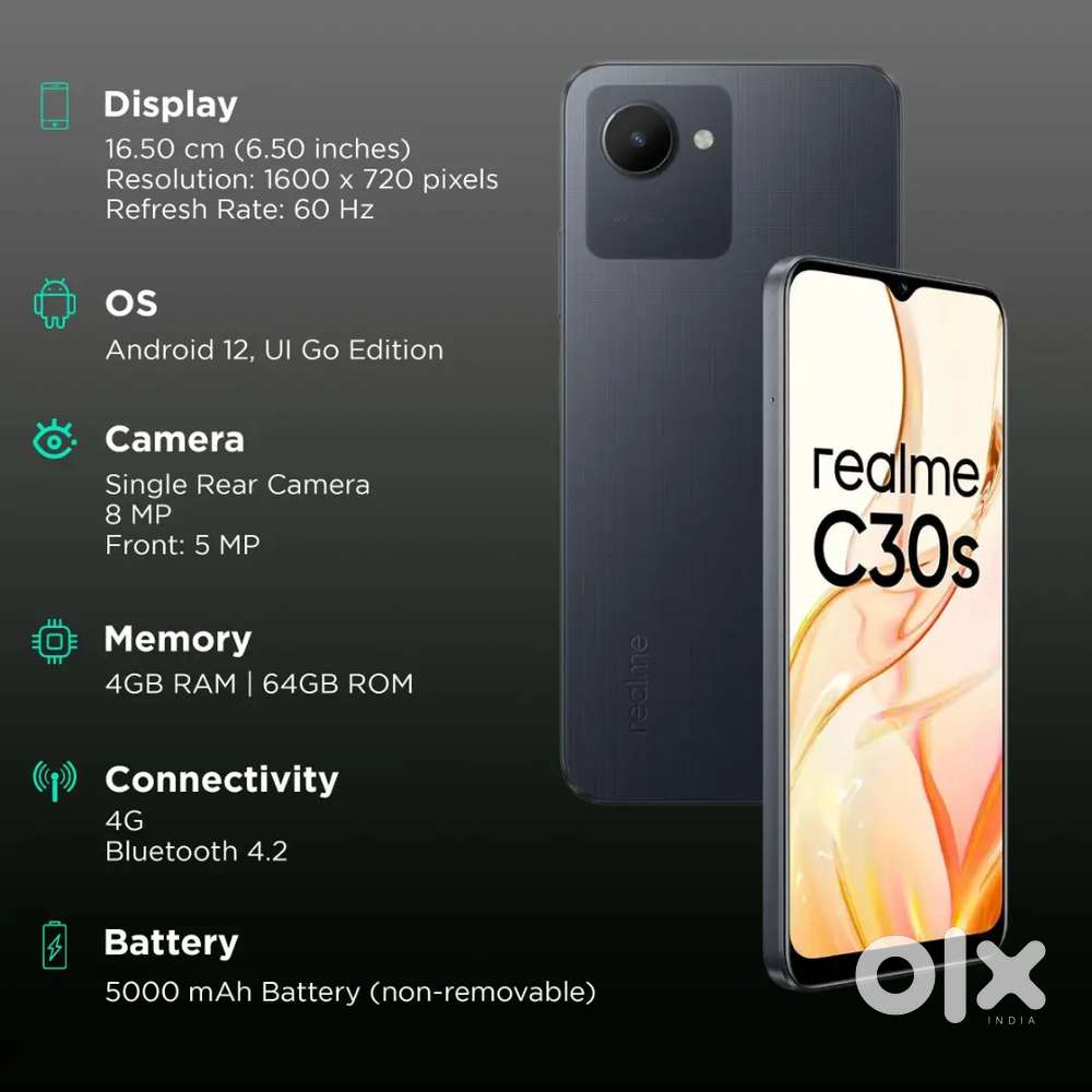 Realme C30S 4/64 Stripe Black