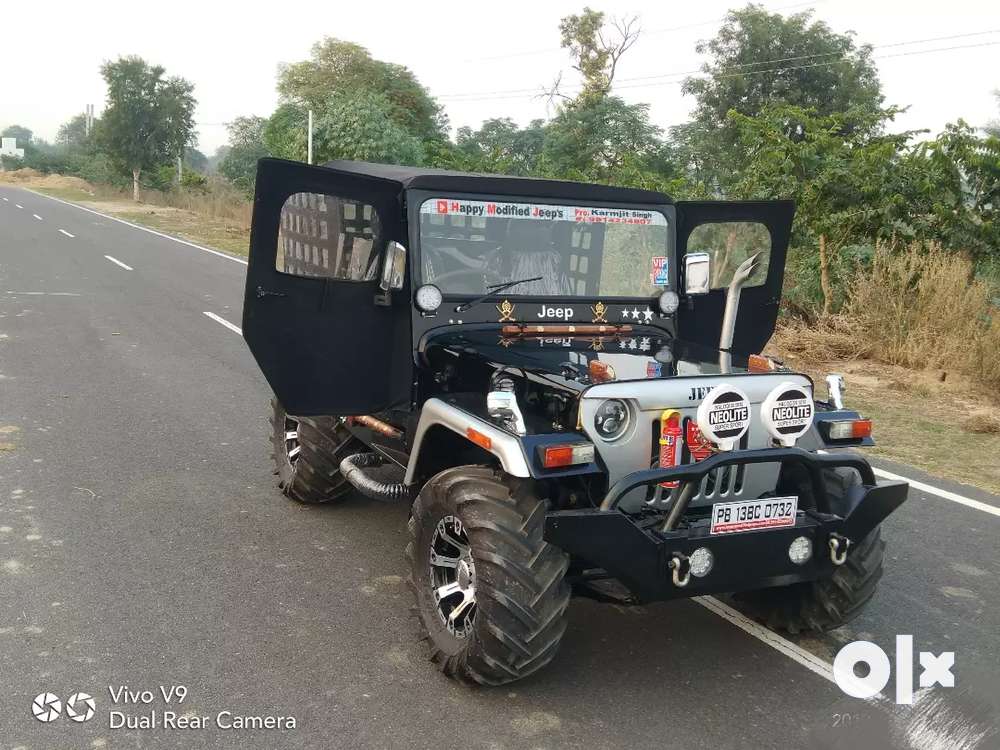Open Modified Jeep with Mini monster tyre for ready in Mandi Dabwali