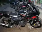 Pulsar 220 black red colour