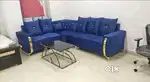 Nevi blue colour turkish model l shape sofa set in STARF FURNITURE