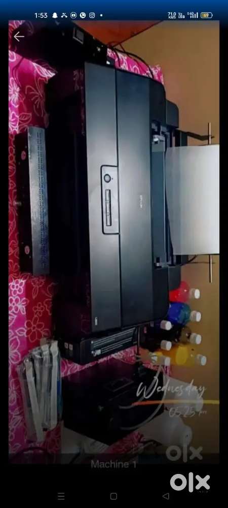 DTF MACHIN AND HEAT PRESS