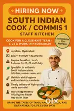 WE ARE HIRING !! Cook / Commi 1