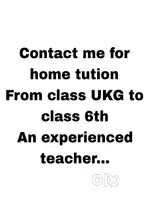 Home tuition facility available