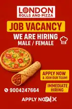 Staff vacancy at Pizza Shop in Ambernath East