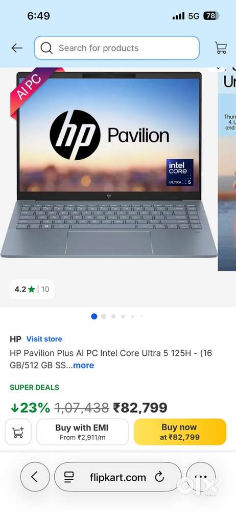 HP Pavilion Plus Al PC Intel Core Ultra 5 125H
