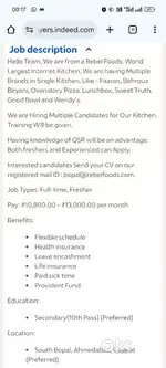 Female Staff Needed for Kitchen