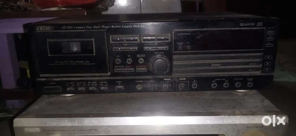 DENON AMPLIFIER AVR-3801,,,AND TEAC AD-600 DISC MULTIPLAYER