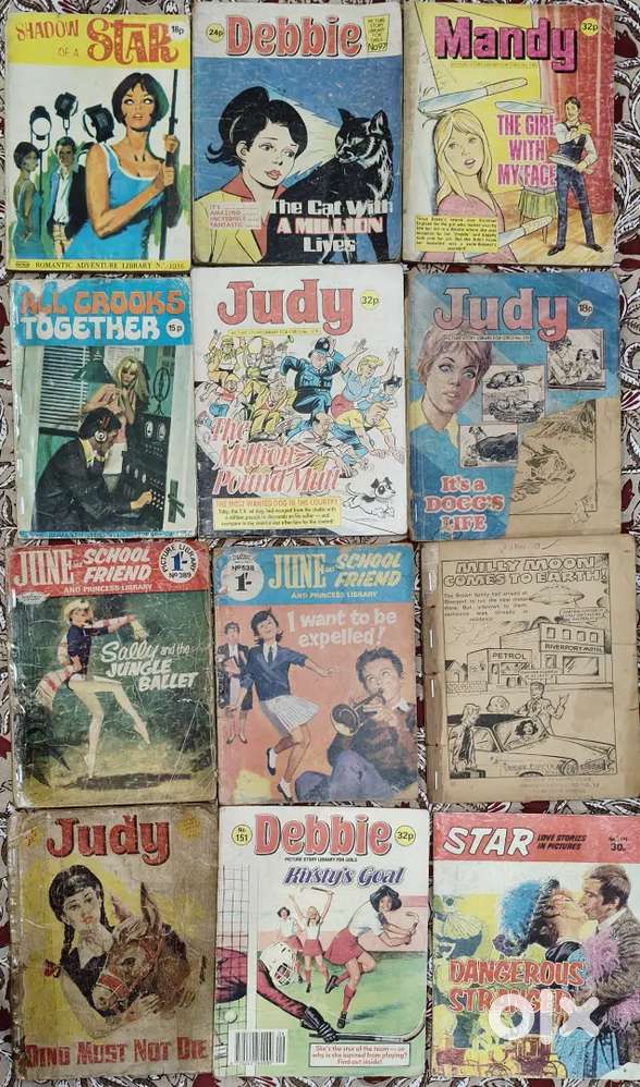 Vintage western English comics