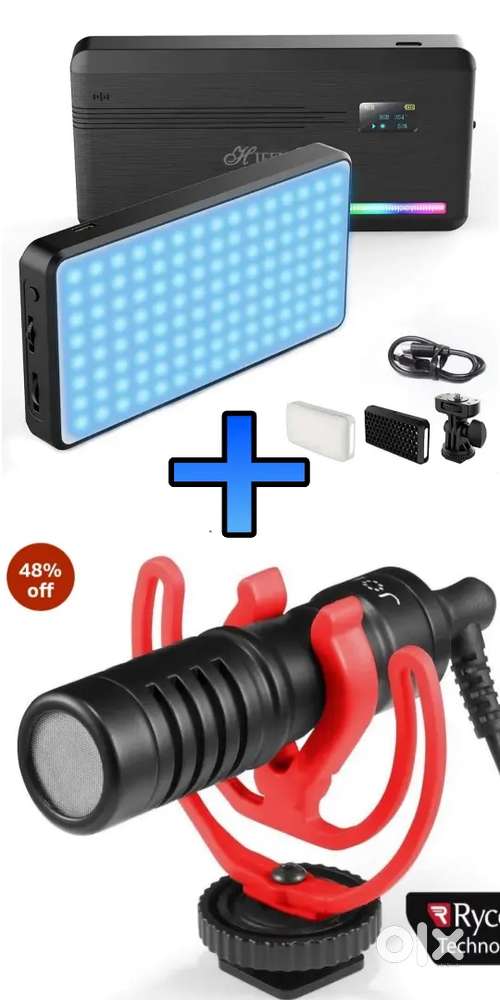 HIFFIN Video Light and Joby Mic (Fixed Rate)