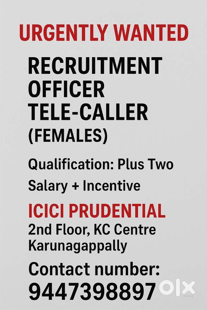REQUIRED TELECALLER(FEMALE)