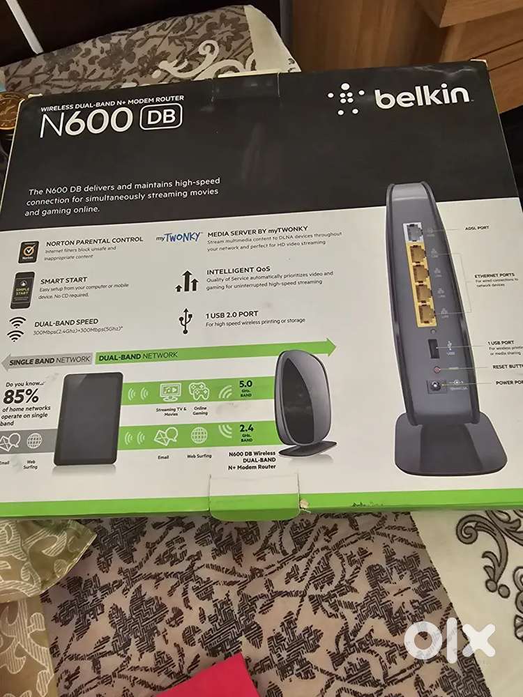 Belkin wireless dual band modem router N600