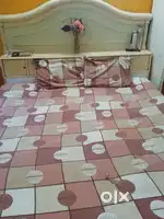 Bed with dressing table