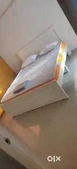 QUEEN SIZE COT WITHOUT STORAGE MADE OF ASSAM TEEK WOOD AND PLYWOOD COT