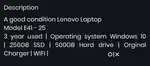 Lenovo Laptop