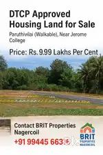 3 Cent DTCP Housing Land for Sale in Paruthivilai Junction,AN Kudy