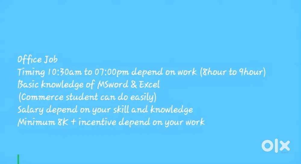 Office Job for Boys & Girls