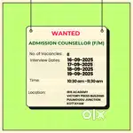Wanted Admission Counsellor