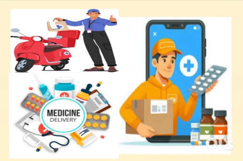 MEDICINE DELIVERY JOBS FREE JOINING EARN 45000 RS