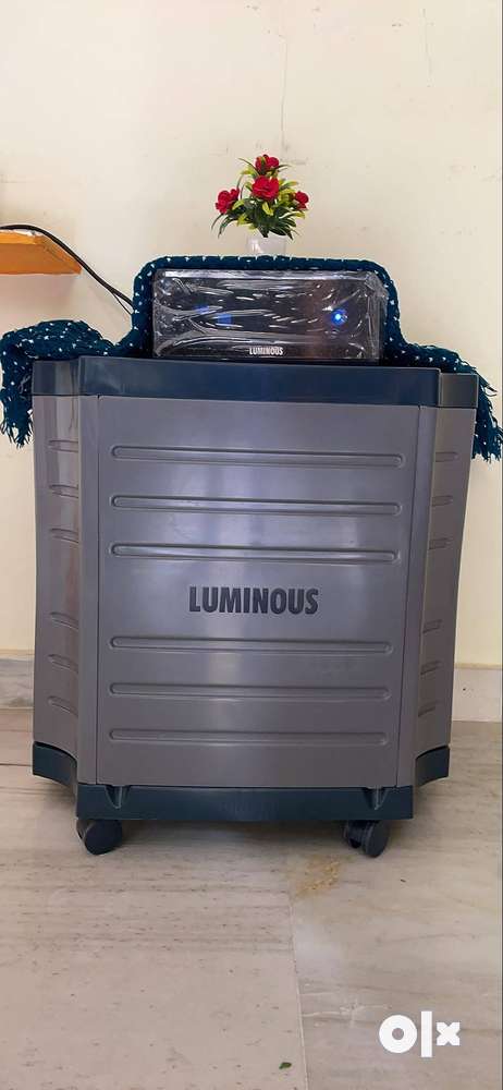 Luminous invertor and battery combo with trolley